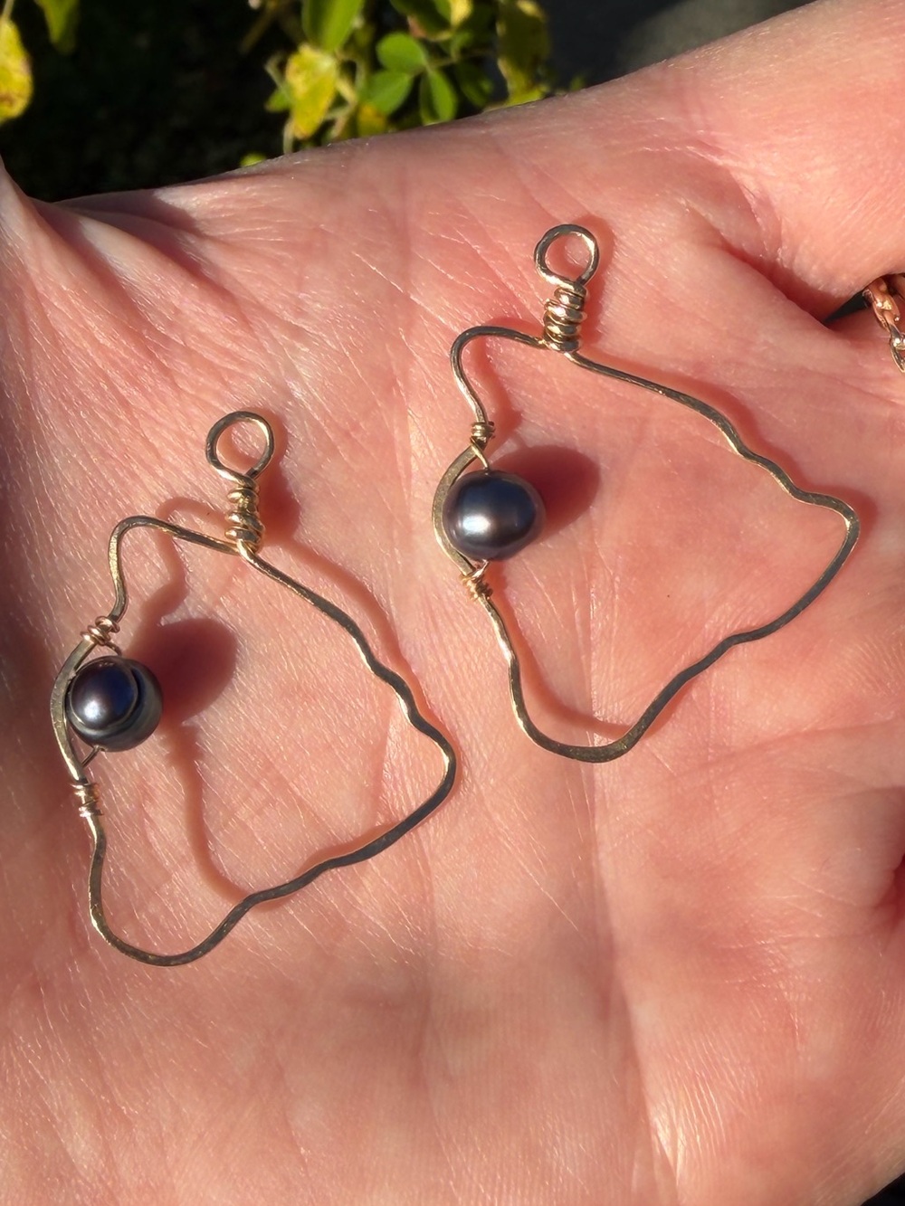 Wire wrapped island pendants